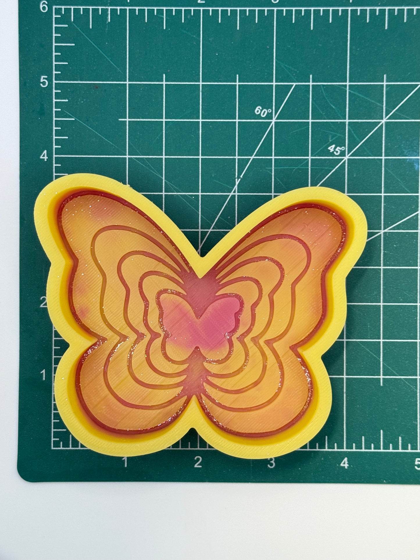 Butterfly Inlay Freshie Mold | Silicone Freshie Mold