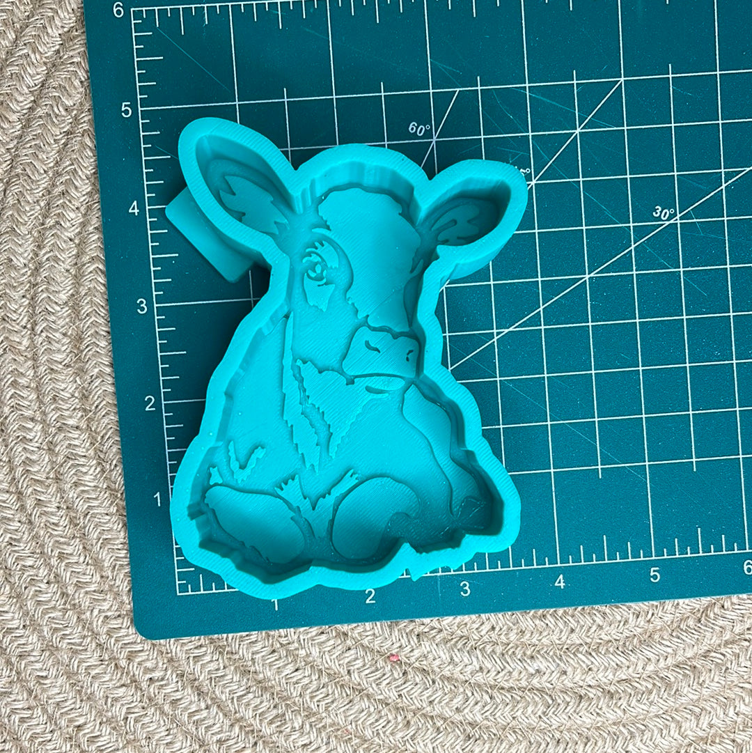 Cow Lying Down Freshie Mold | Silicone Freshie Mold