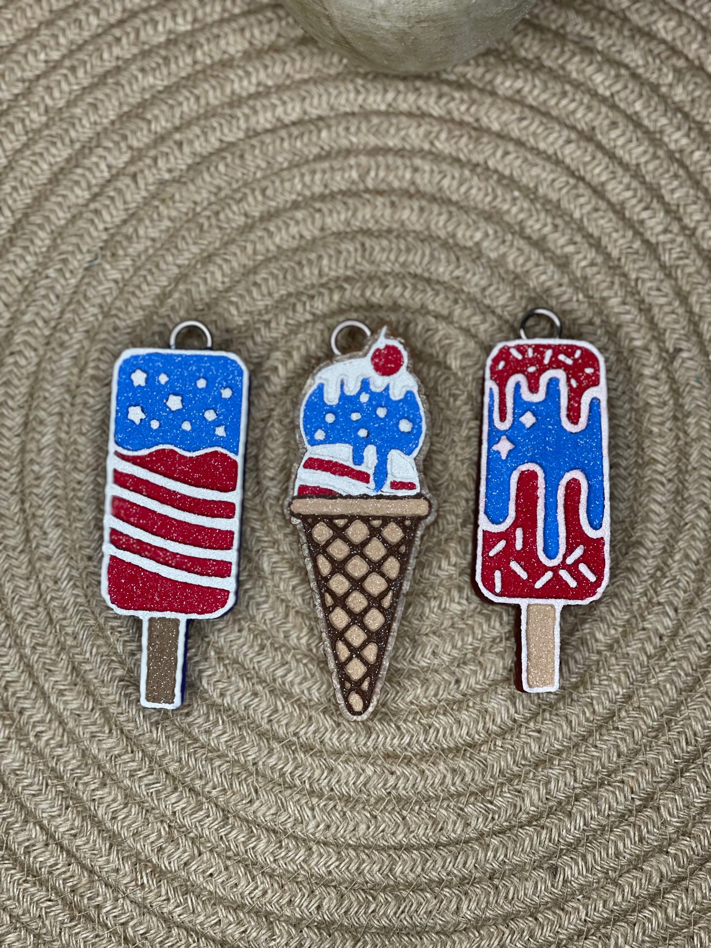 Patriotic Ice Cream Cone Freshie Mold | Silicone Mold