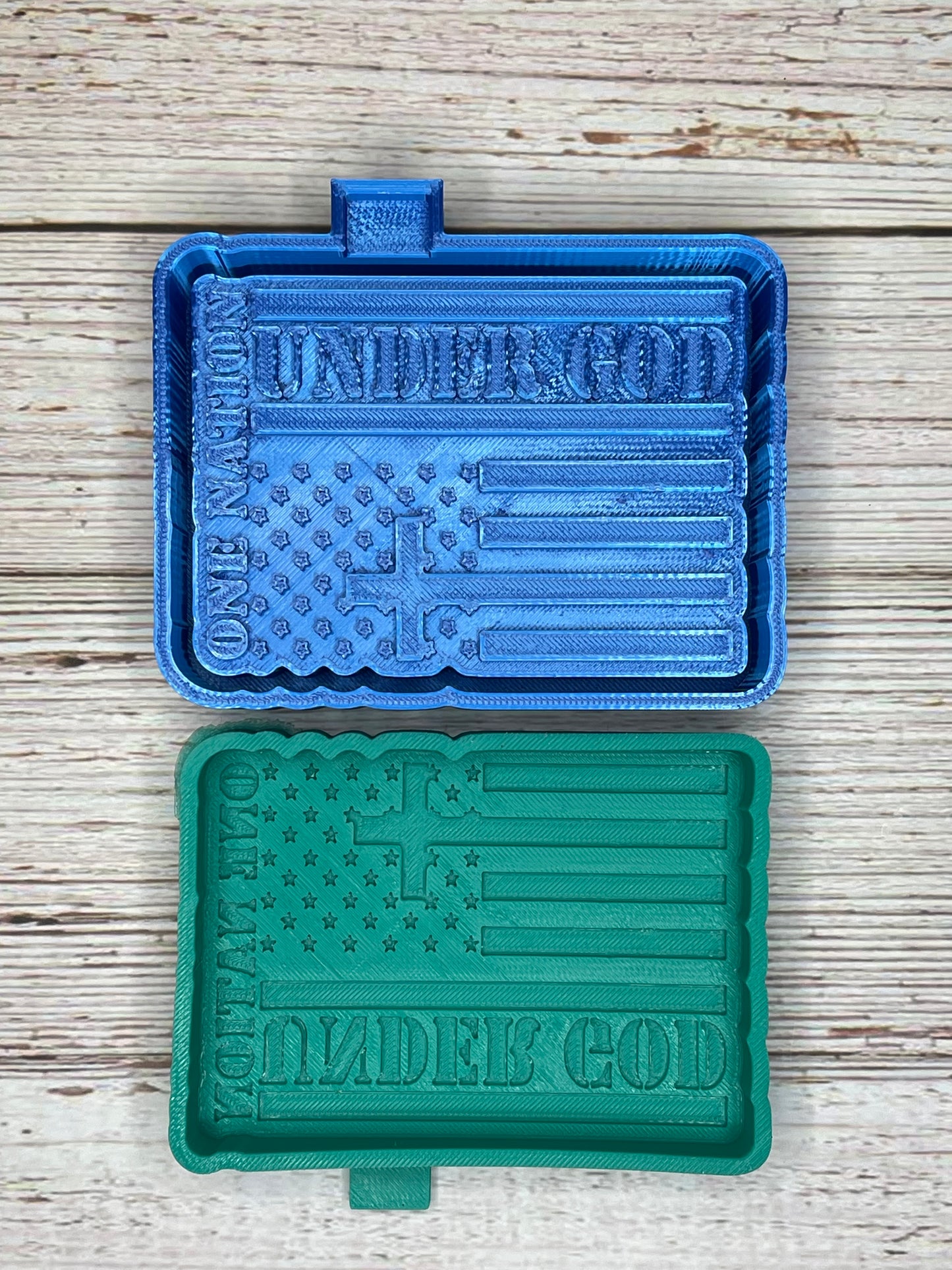 One Nation Under God Flag | silicone freshie mold