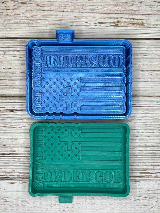 One Nation Under God Flag | silicone freshie mold