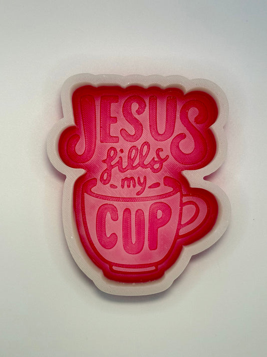 Jesus Fills My Cup Freshie Mold | Silicone Freshie Mold
