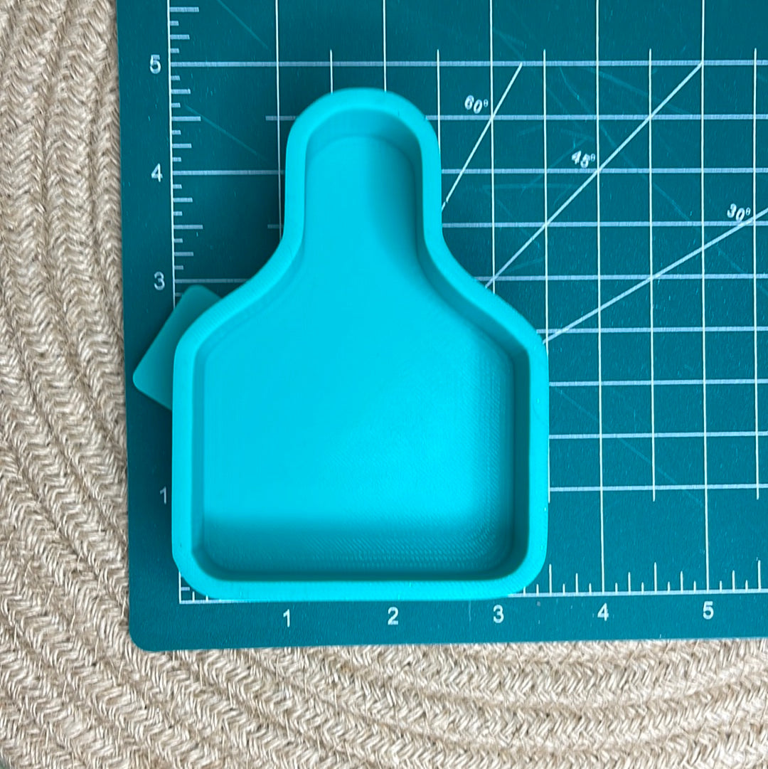 Cow Tag for Cardstock Freshie Mold | Silicone Freshie Mold