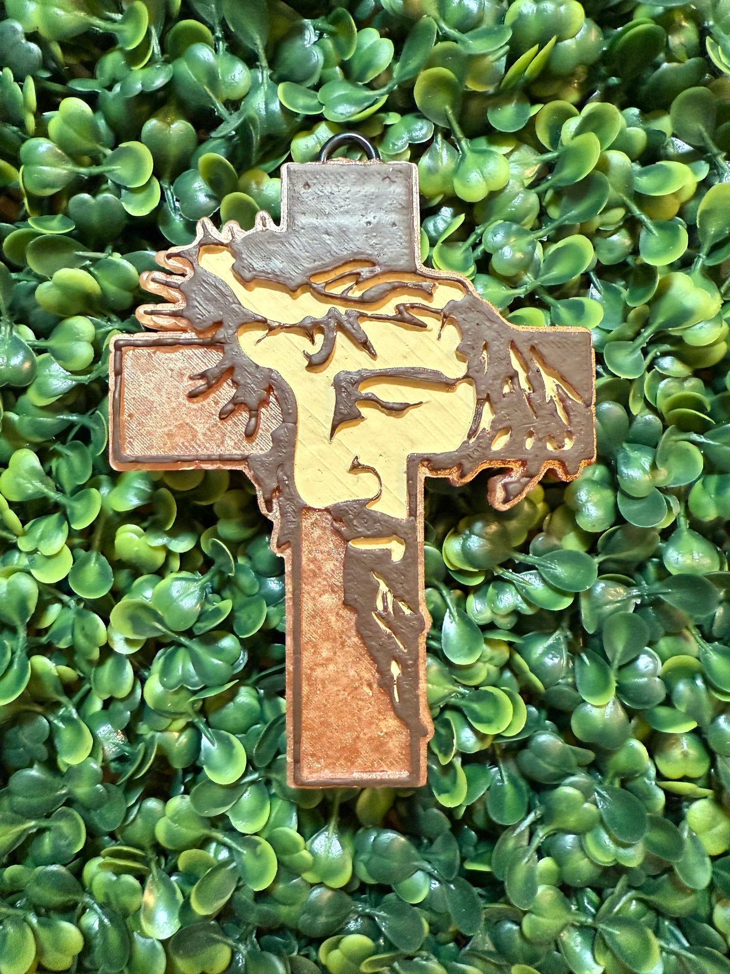 Cross with Jesus Face Freshie Mold | Silicone Freshie Mold