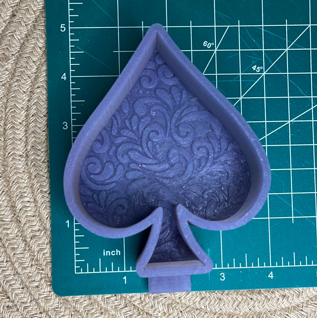 Tooled Spade Freshie Mold | Silicone Freshie Mold