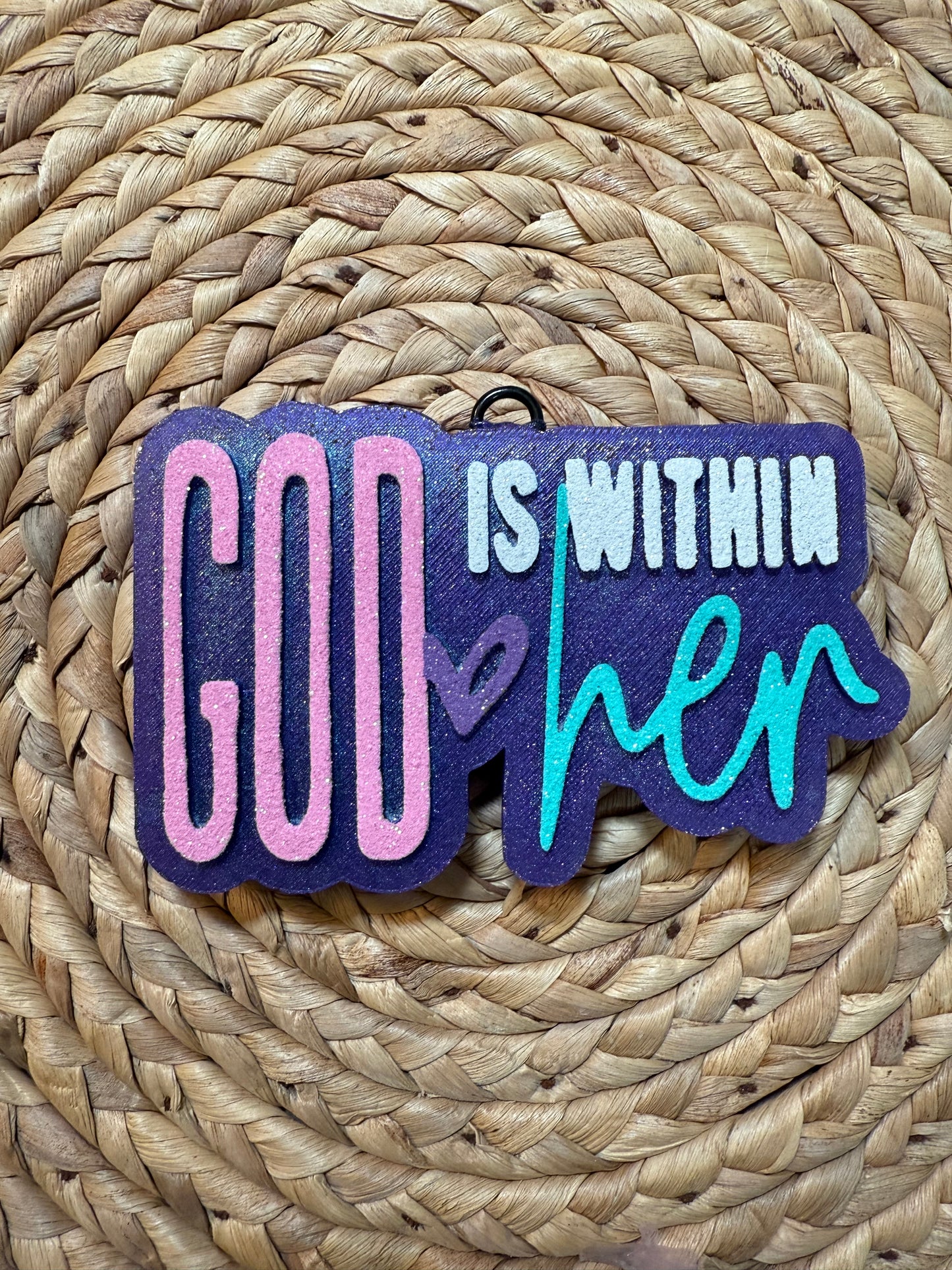 God is Within Her Freshie Mold | Silicone Freshie Mold