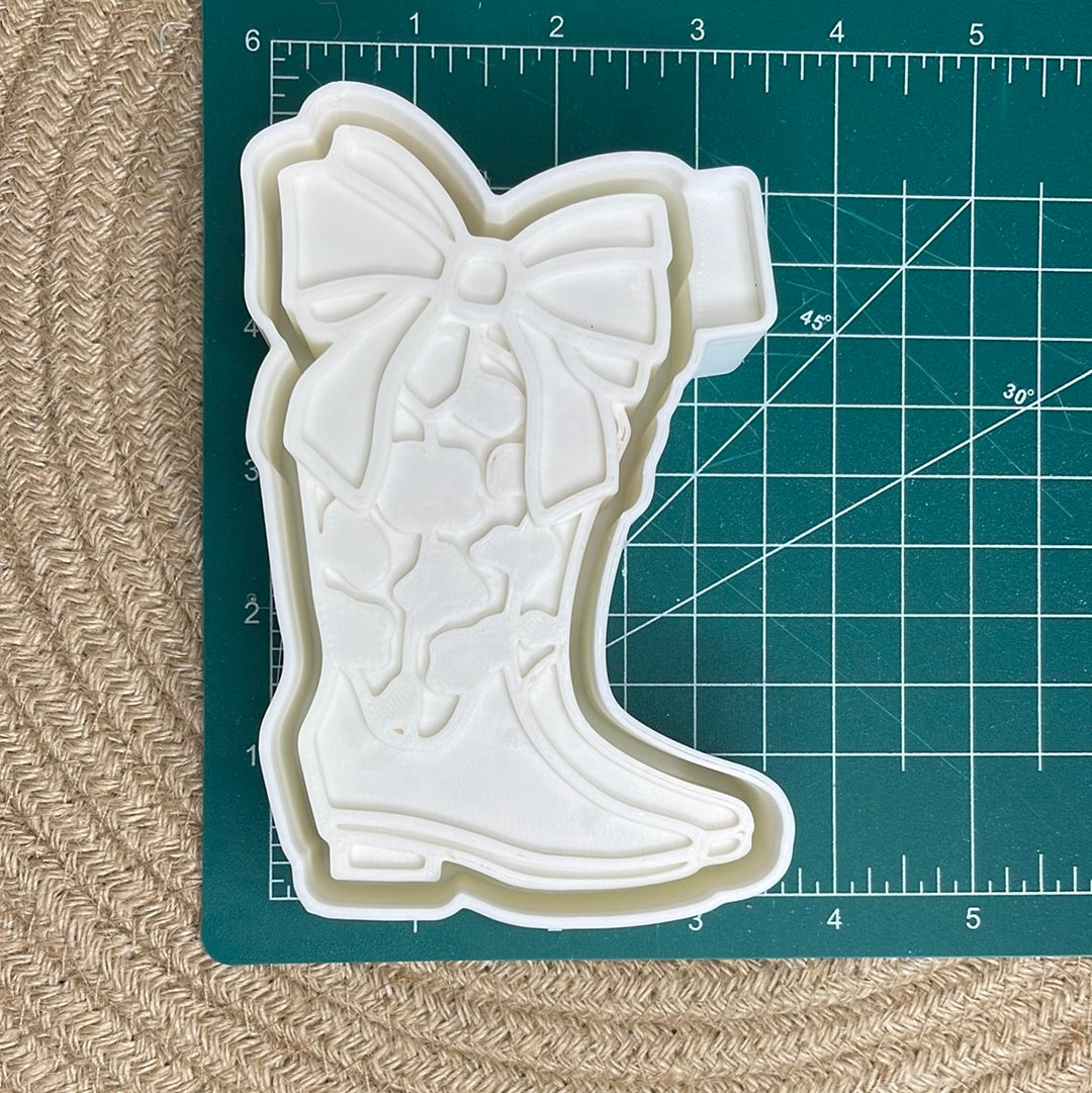 Boot with Bow Freshie Mold | Silicone Freshie Mold