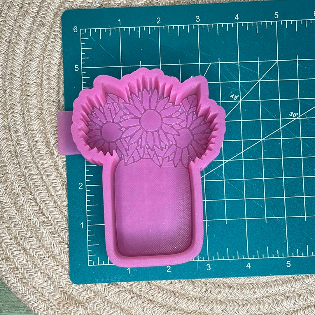 Flowers in a Jar Silicone Freshie Mold