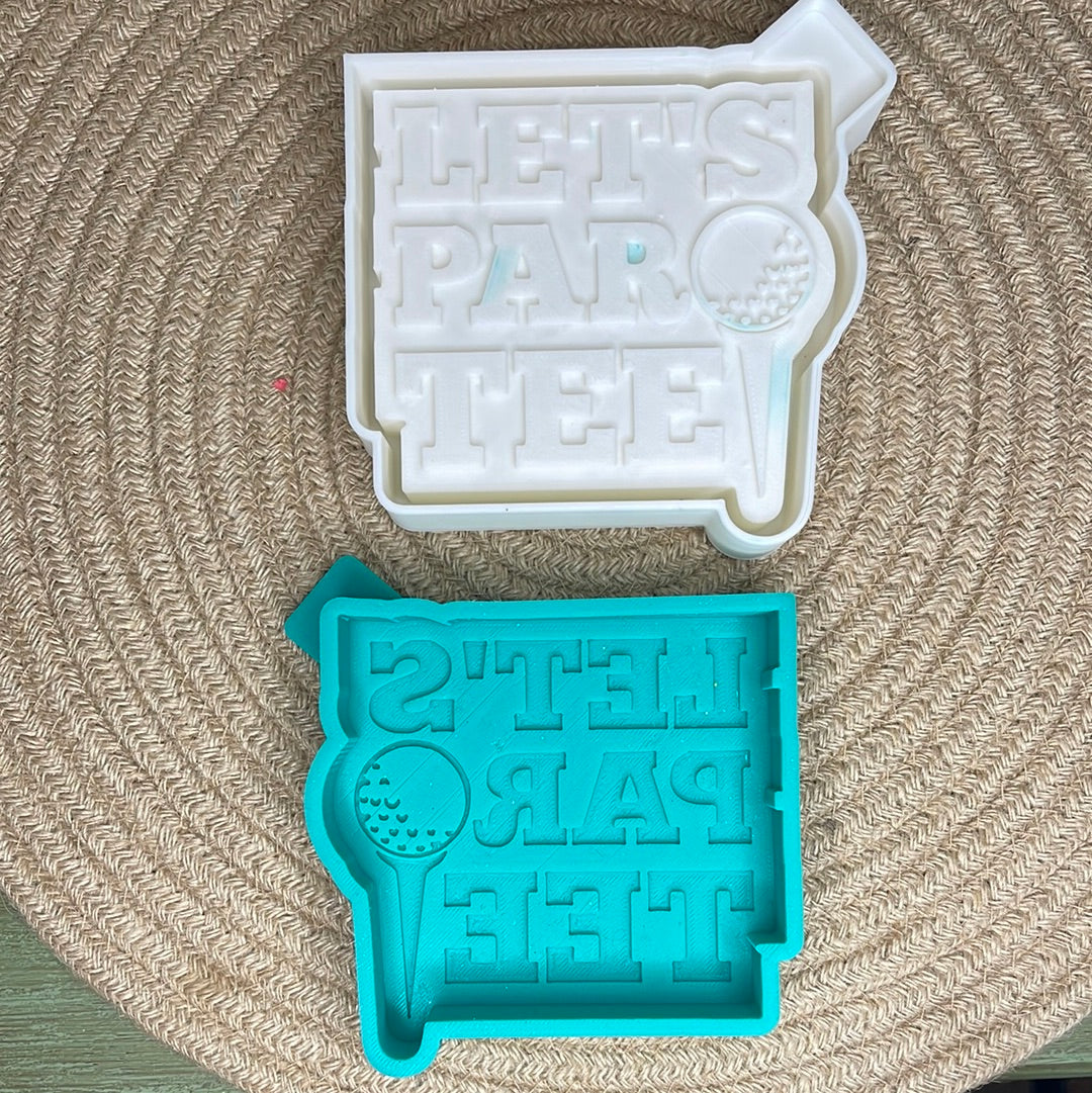 Let’s Par Tee Freshie Mold | Silicone Freshie Mold