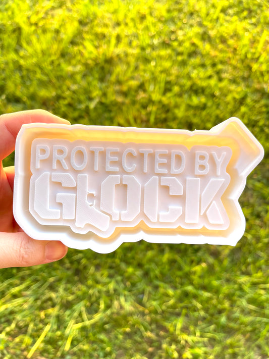 Protected by Glock | silicone freshie mold