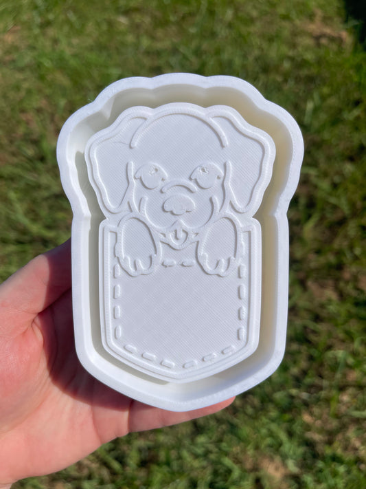 Puppy in a Pocket Freshie Mold | silicone freshie mold