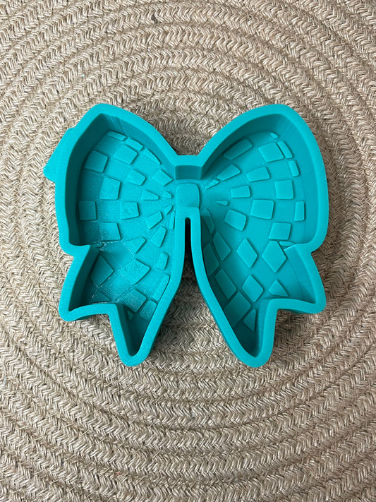 Checkered Bow Freshie Mold