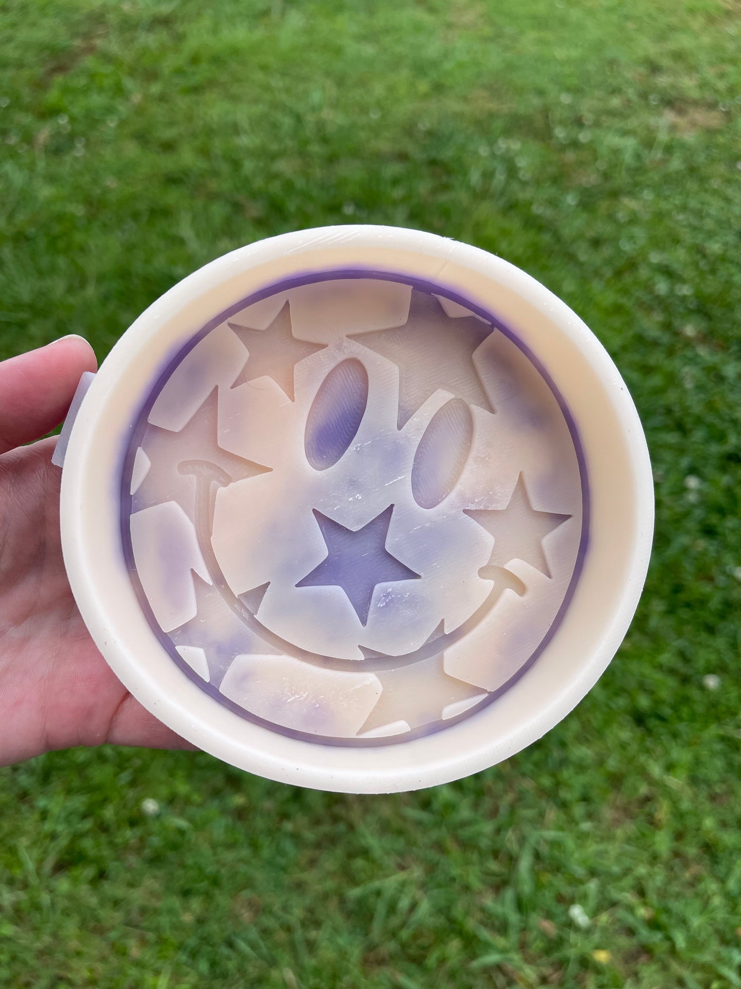 Smiley with Stars Freshie Mold | Silicone Freshie Mold