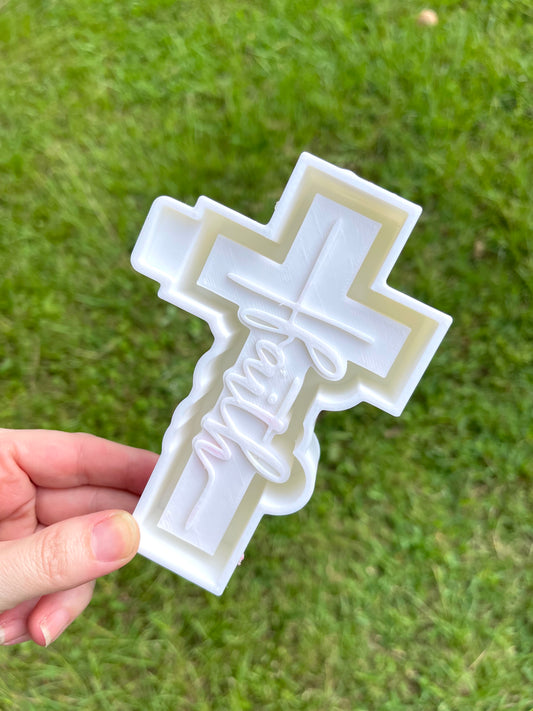 Faith Cross Freshie Mold | Silicone Freshie Mold