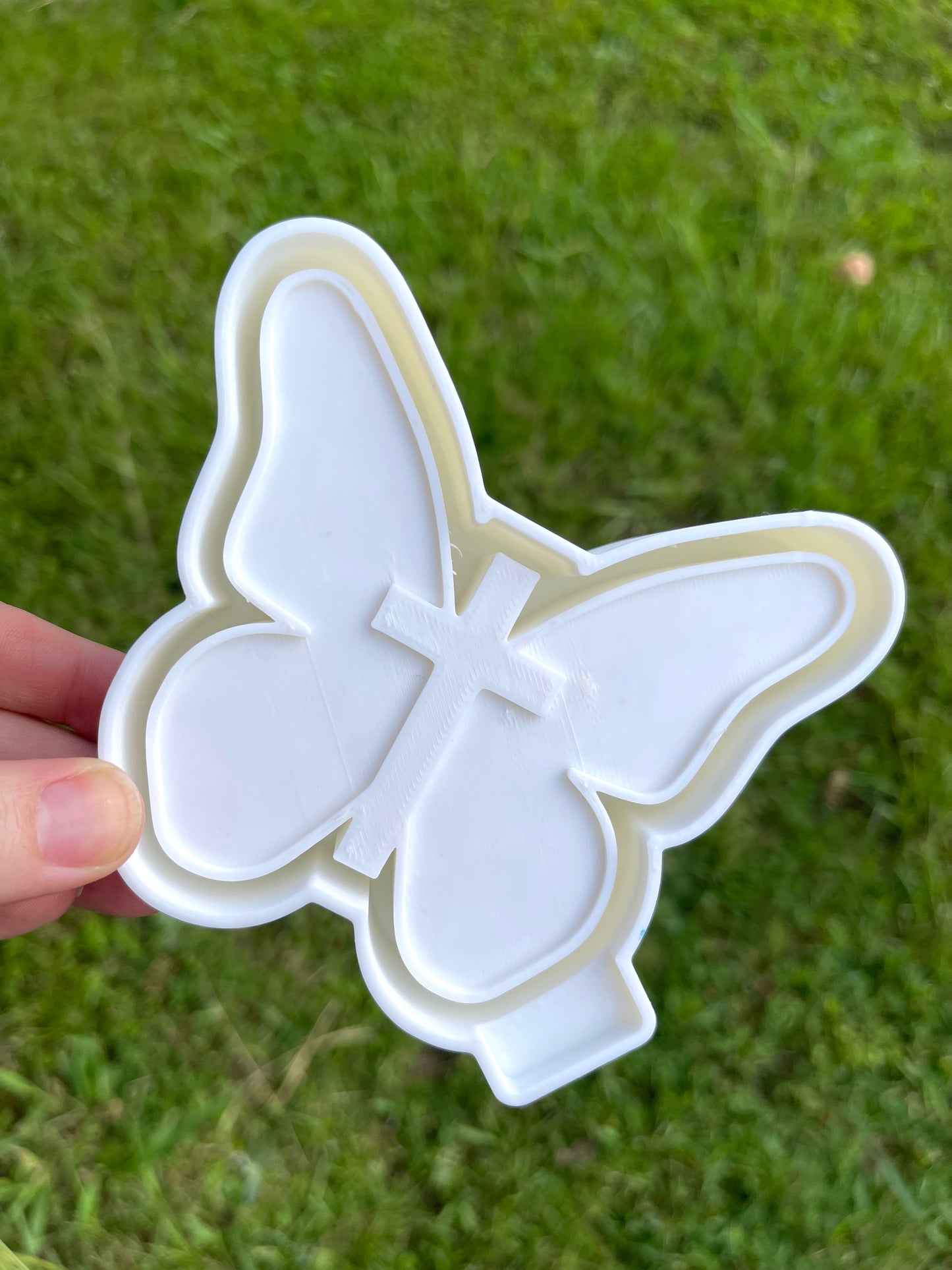 Butterfly with Cross Freshie Mold | Silicone Freshie Mold