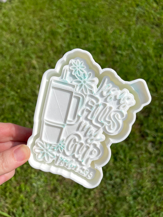 Jesus Fills My Cup Freshie Mold | Silicone Freshie Mold