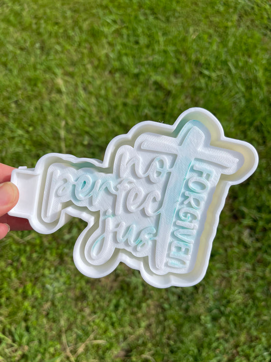 Not Perfect Just Forgiven Freshie Mold | Silicone Freshie Mold