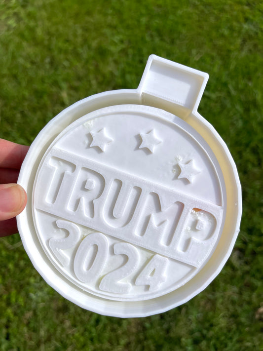 Trump 2024 Round Freshie Mold | Silicone Freshie Mold