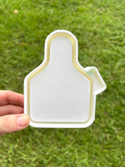 Cow Tag for Cardstock Freshie Mold | Silicone Freshie Mold