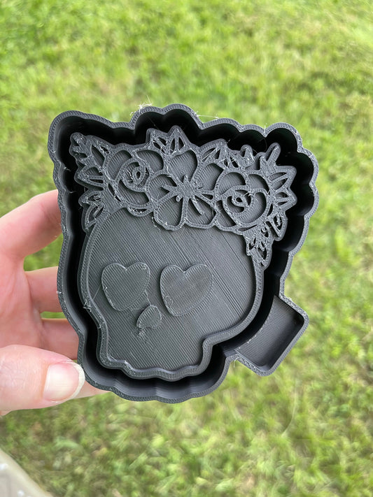 Floral Skeleton Freshie Mold | Silicone Freshie Mold